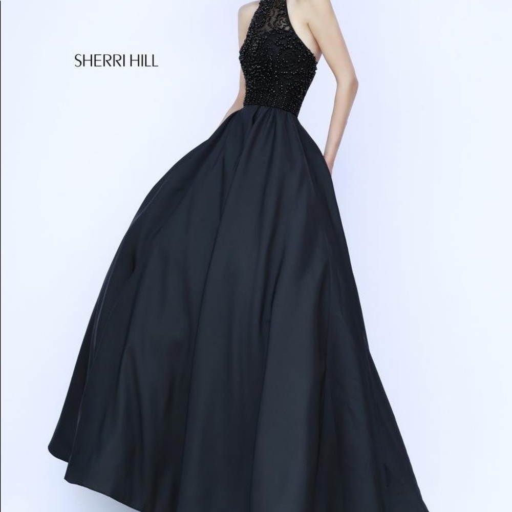 Sherri Hill Prom Dress Black 6